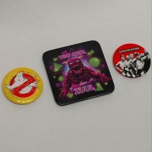 3 Ghostbusters Pins LIKE NEW